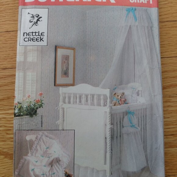 Vintage Baby Nursery Sewing Pattern Butterick 4689 UNCUT Retro 1980s - Picture 2 of 10